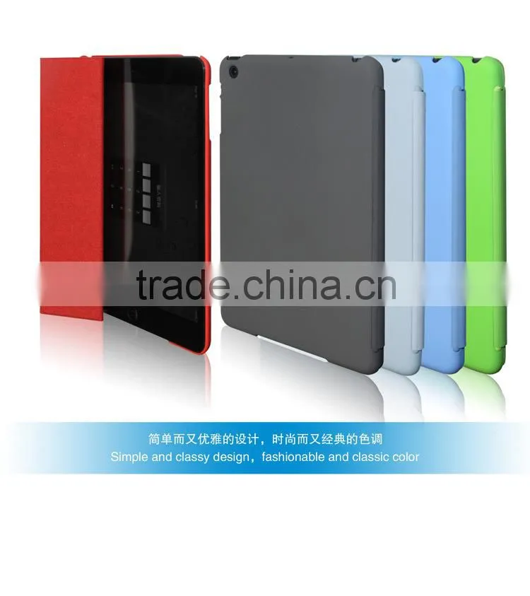 Hot sell tablet pc leather case for Apple iPad mini smart cover