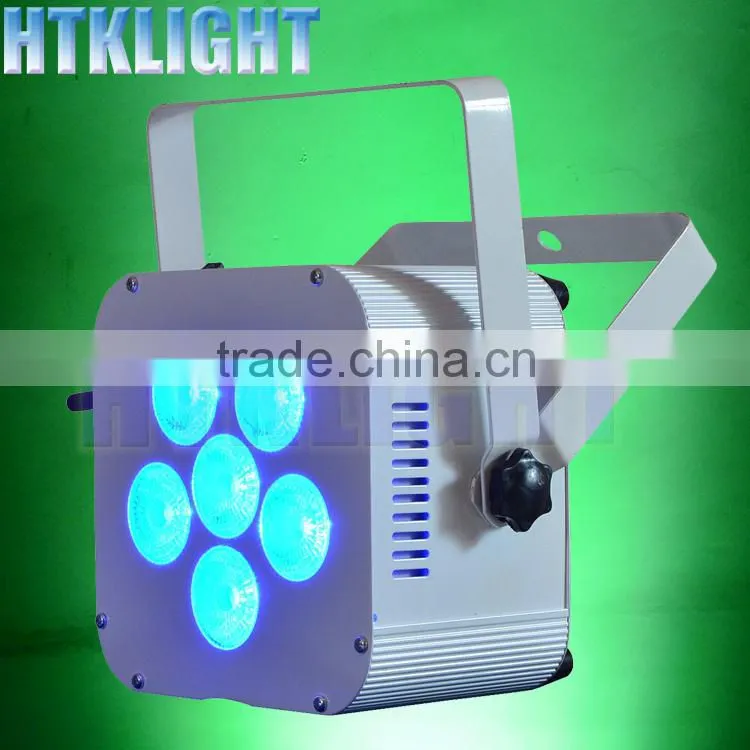 battery wireless 6*10w 4in1 rgbw stage lighting equipment