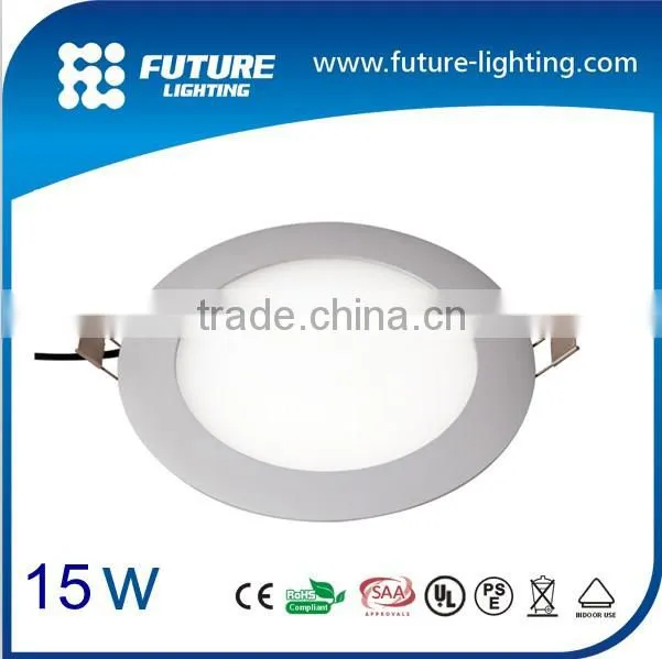 Indoor Super-thin Aluminum housing 10W Recessed round led ceiling panel light