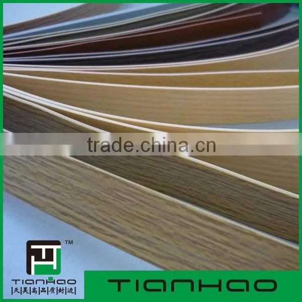 TIANHAO enviromentally friendly PVC edge banding for furniture, customizable
