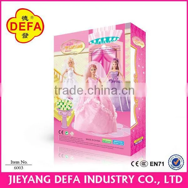 Beautiful doll clothes for girl dolls/dolls for kids/wedding dress