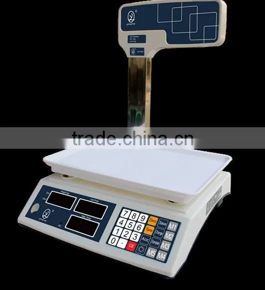 Vegetables fruits digital price scale