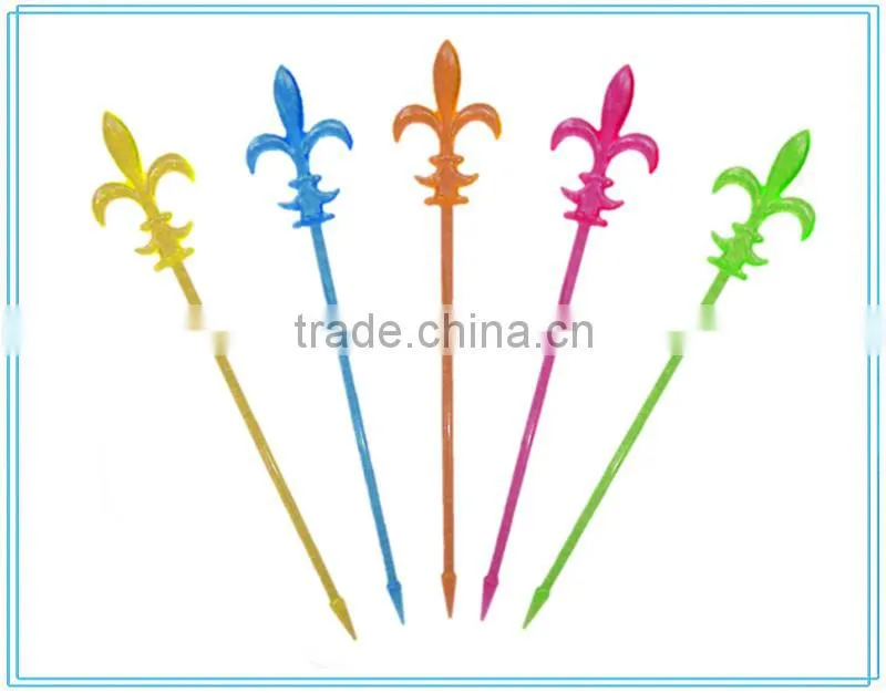 Party decoration decorative plastic sword stirrer for sale