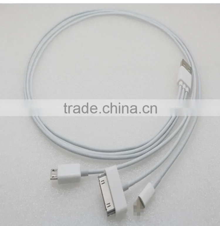 For IOS android multi-purpose 3 in 1 USB charging data cable