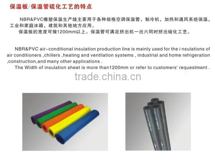 insulation rubber sheet and hose extrusion production line