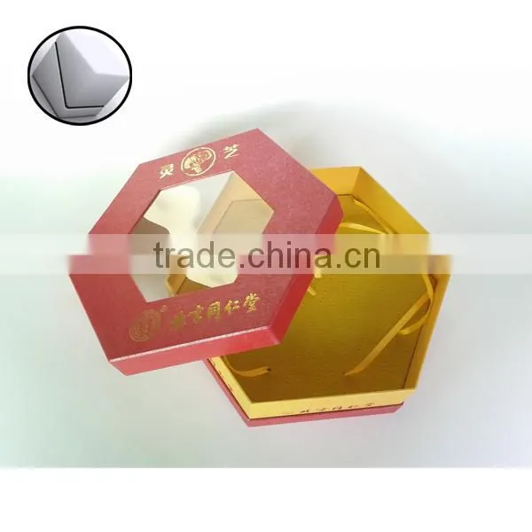 creative hexagon paper rigid box