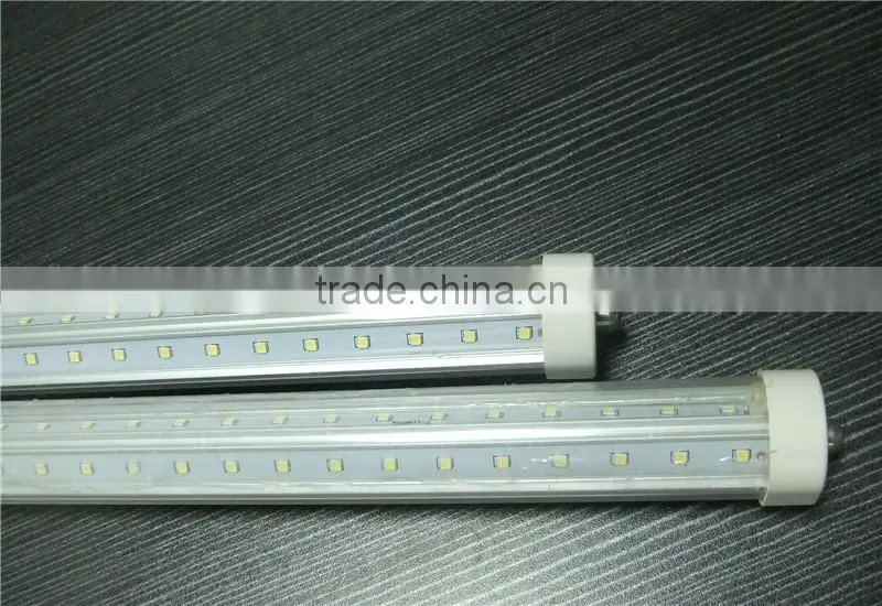 Hot selling V shape led tube 8 light 2ft/3ft/4ft/5ft/6ft/8ft integrated led tube t8 1200mm smd 2835
