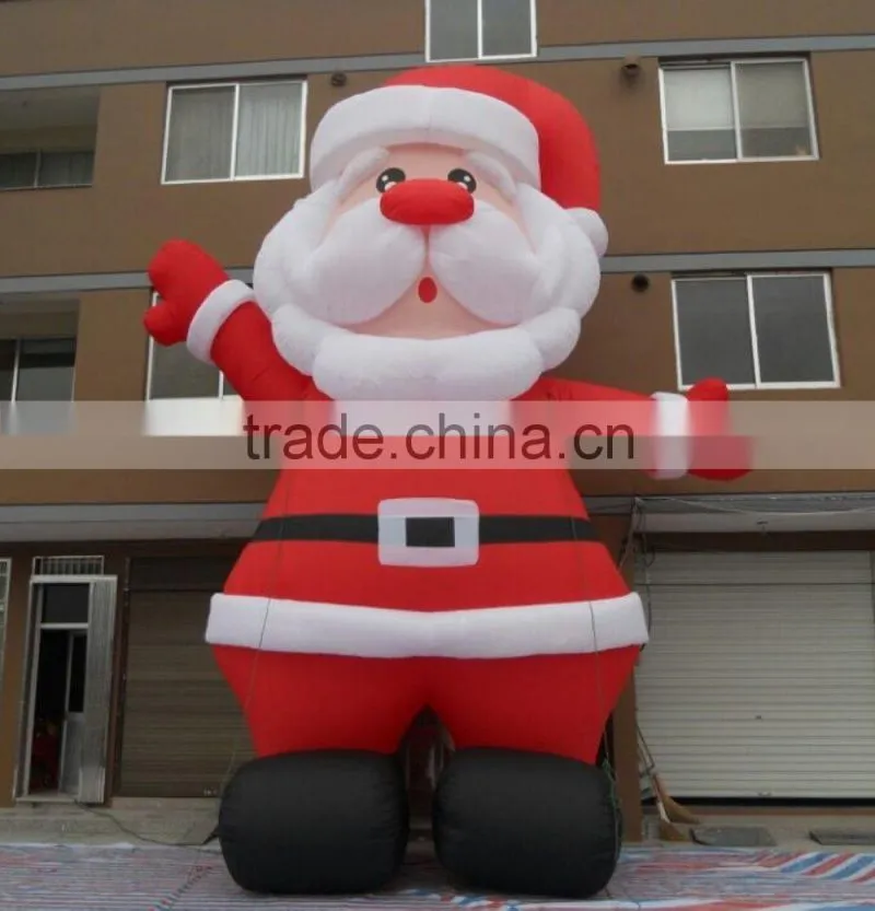 Gaint inflatable cartoon character Santa Claus for Christmas event