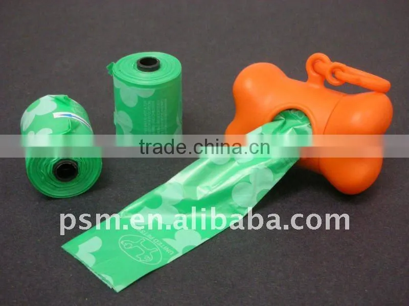 Biodegradable pet waste bag with custom print