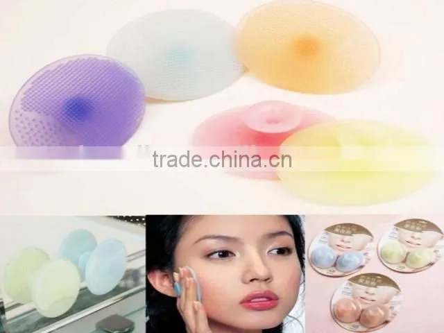 Fashion safe and soft silicone face exfoliate brush/silicone face washing brush/silicone mascara brush