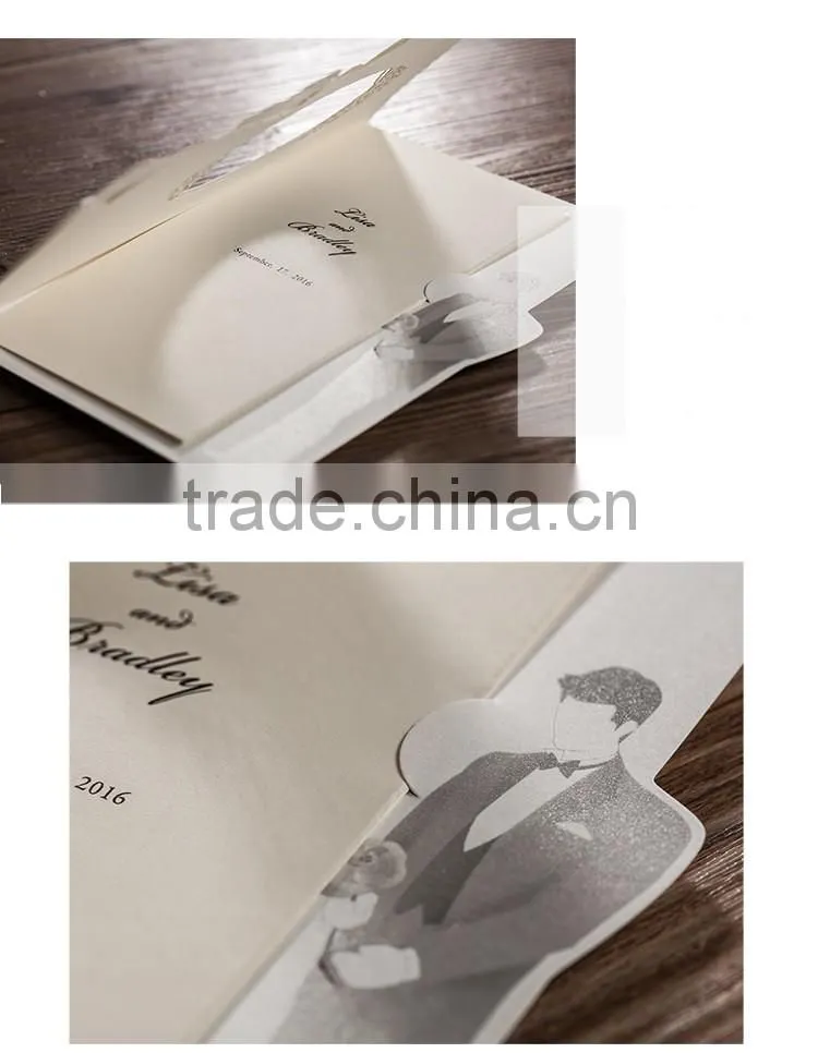 Bride and groom design wedding card