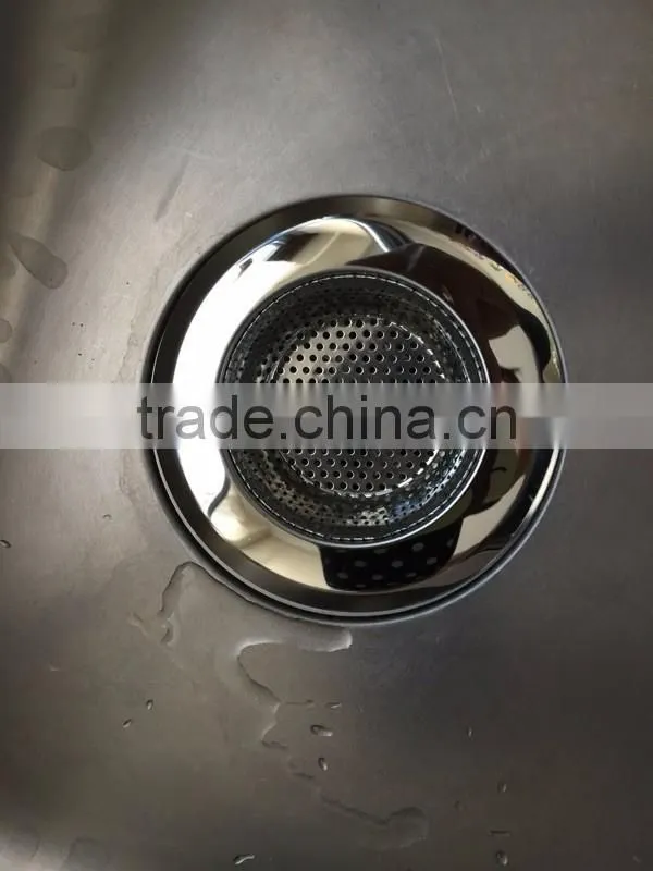 Sets of Stainless Steel Mesh Sink Strainer Drain Stopper Trap Kitchen Bathroom New Type