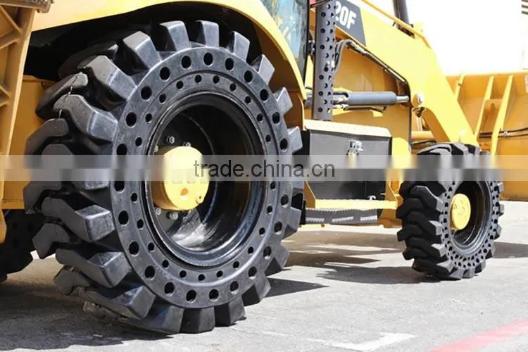Newest design wheel loader solid tire press, forklift solid tire 5.00-8