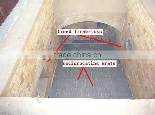 Reciprocating grate hot air generator