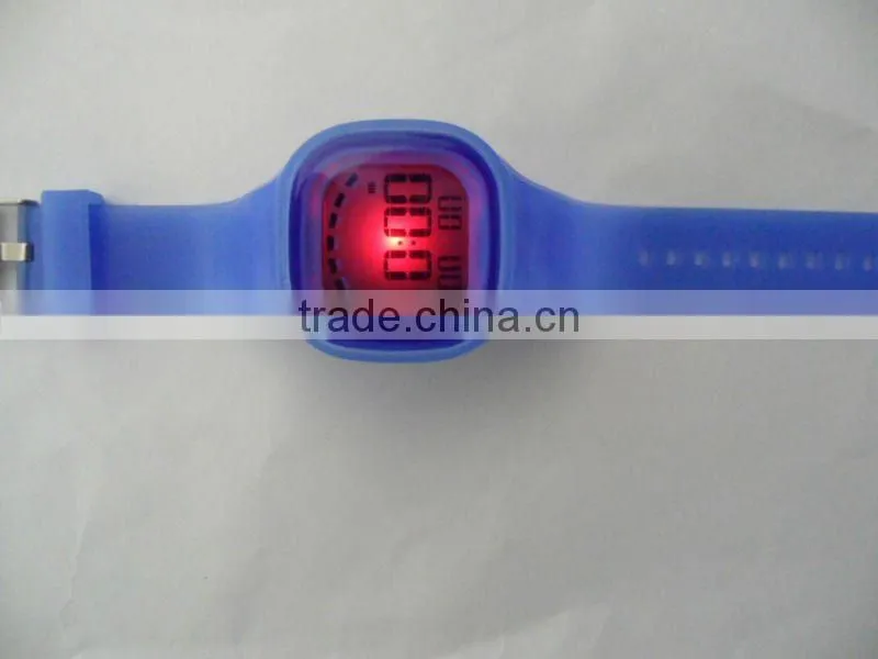 Fashion Square Jelly Digital Silicone Watch