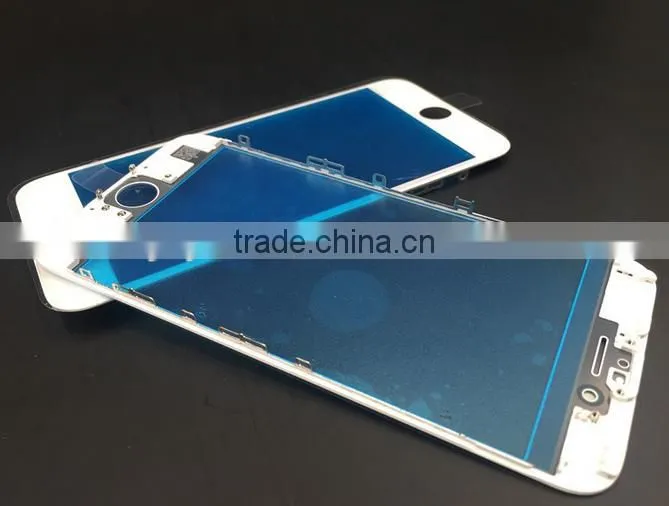 Top quality lcd glass with frame one piece assembly for iphone 7 7plus 6s 6splus 6 6plus screen and beze