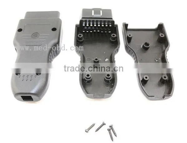 OBD2 Connector J1962 Male Plug with Enclosure and Relief