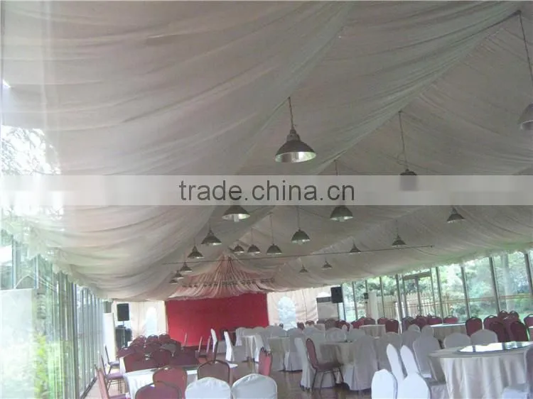 Aluminum frame big dinner hall tent with glass wall in cheap price for sale