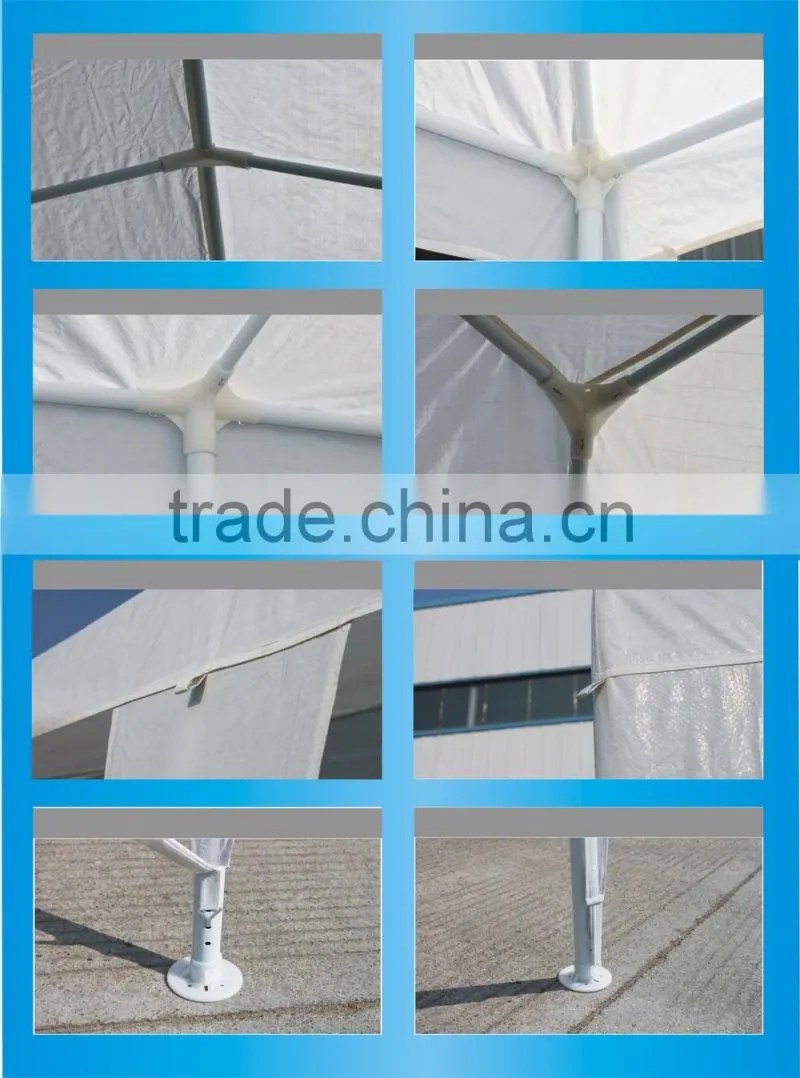 3X6 White Outdoor Wedding Party Tent Patio Gazebo Canopy Events with 6 legs
