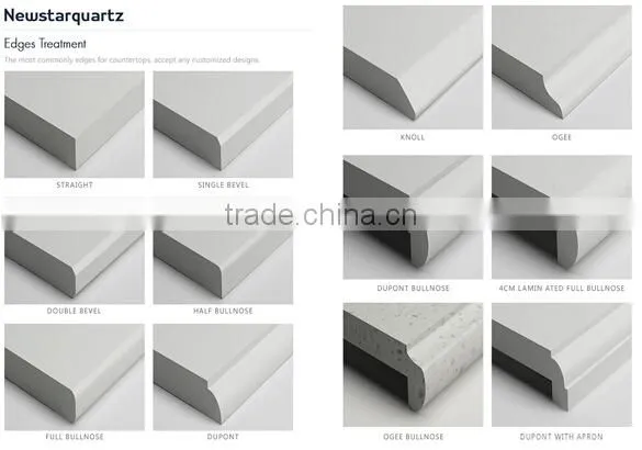 Newstar laminated quartz stone bathroom vanity top