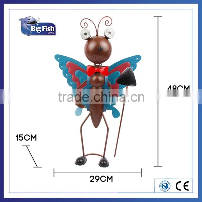 Solar metal ants-shaped with wings garden decoration lights