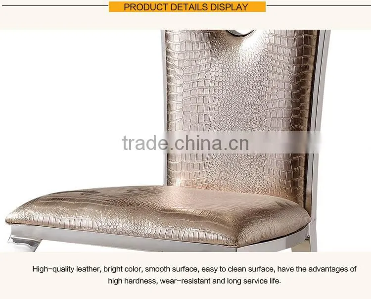 manufacturer best price popular PU dining chairs high end kitchen dining chairs stainless dining chair