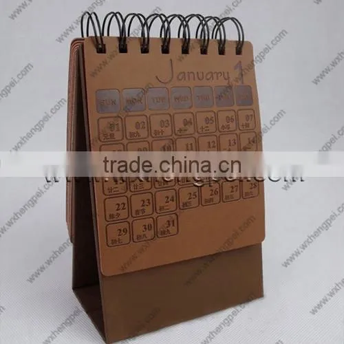 PU table calendar