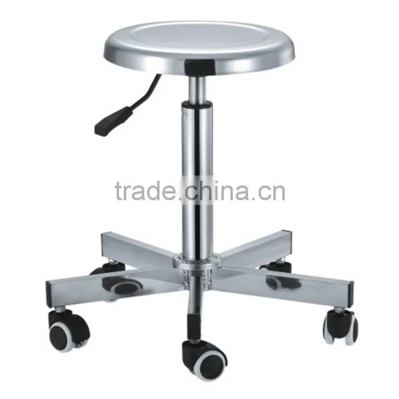 Rotary Round Stool with Gas lift and wheels
