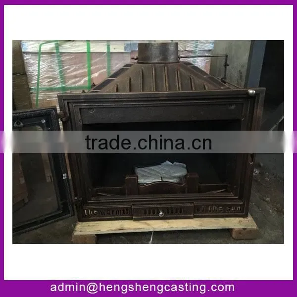 Hengsheng 20KW outdoor cast iron wood burning stove for sale