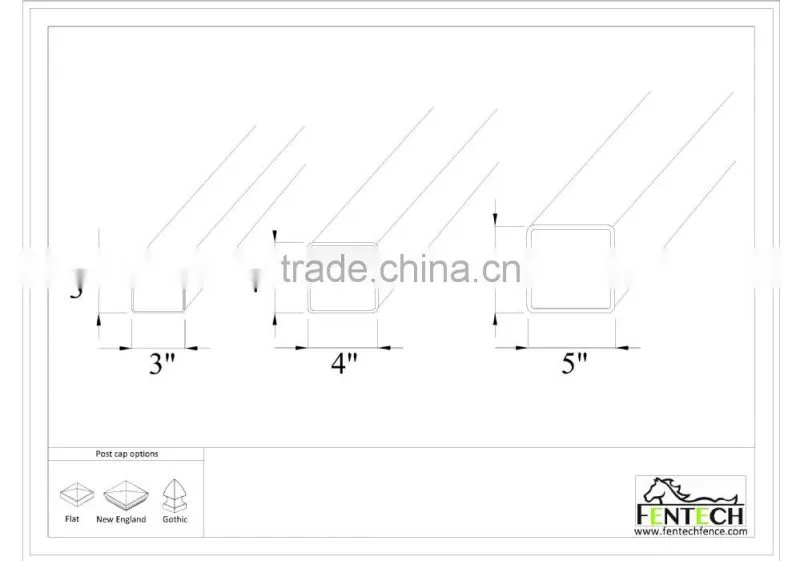 High Quality Cheap Strong Durable VInyl/Plastic/PVC Fence Post Factory
