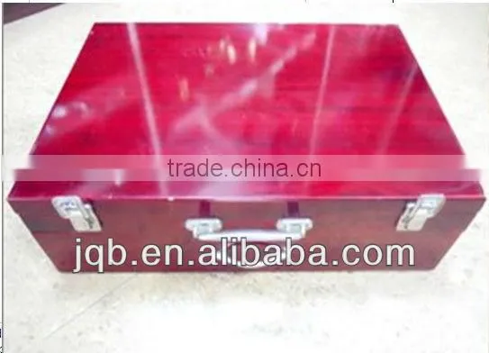 84pcs flatware sets with leather box packing royal style and high quality