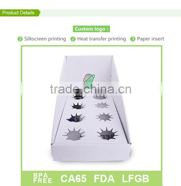 White small corrugated paper folding box