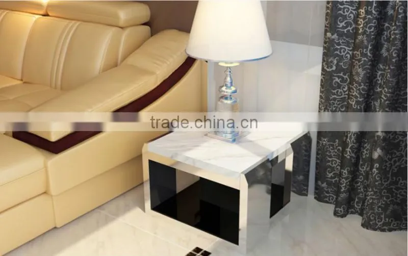 C8025 modern bedside end table stainless steel side table