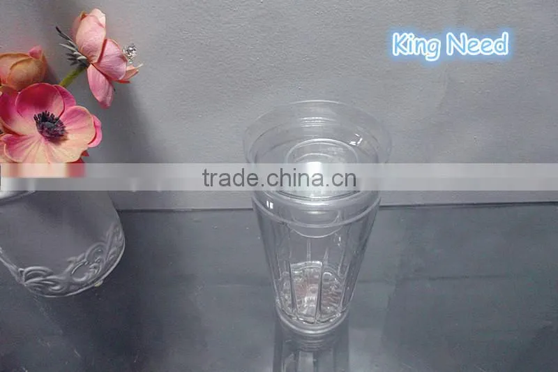 acrylic LED electric plastic bottle bar Cocktail shaker