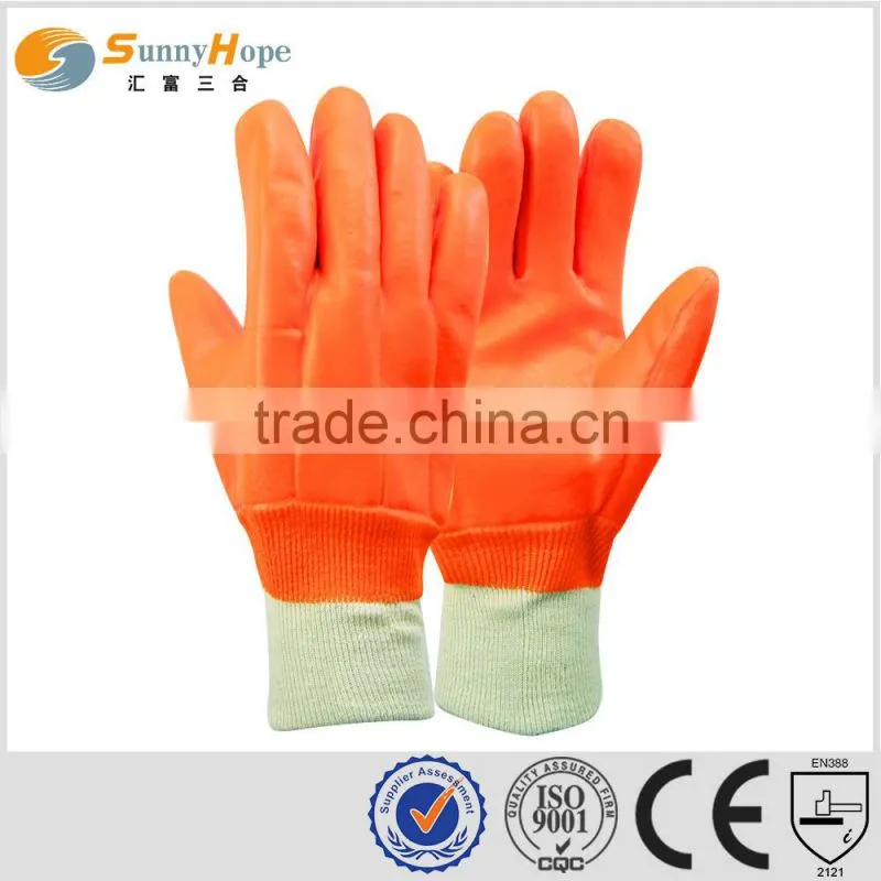 sunnyhope Fluorescent pvc rubber hand gloves