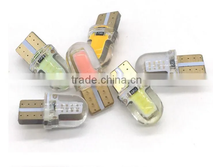 Car T10 silicone glue crystal width modulation in COB chip running lights W5W soak Ed small lights decoding modification
