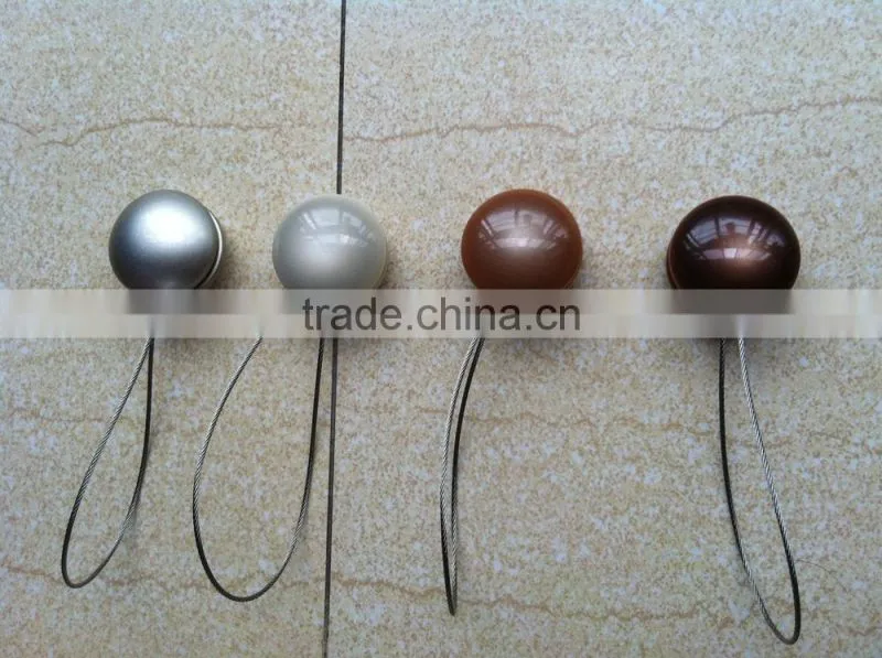 2015 round resin magnetic tieback with cheapest price