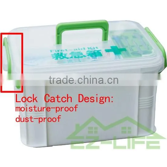 2016 new design plastic rattan plastic medical first aid storage box/organizer/kit/case for home workplace car