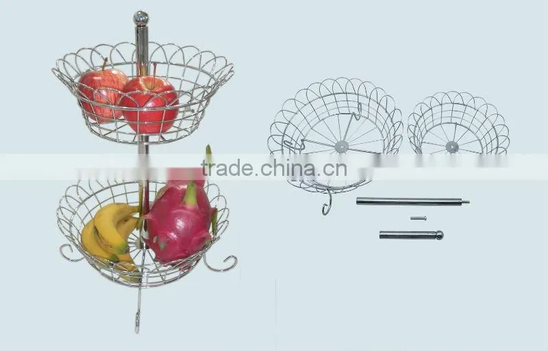 2-TIER PLATING FRUIT BASKET