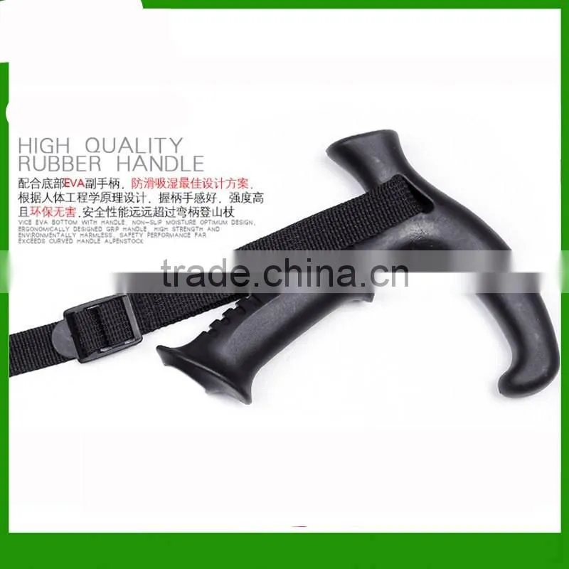 Ultra-light Telescopic Hiking Stick Anti-shock Anti-skid Walking Stick Trekking Pole 4 section Alpenstock