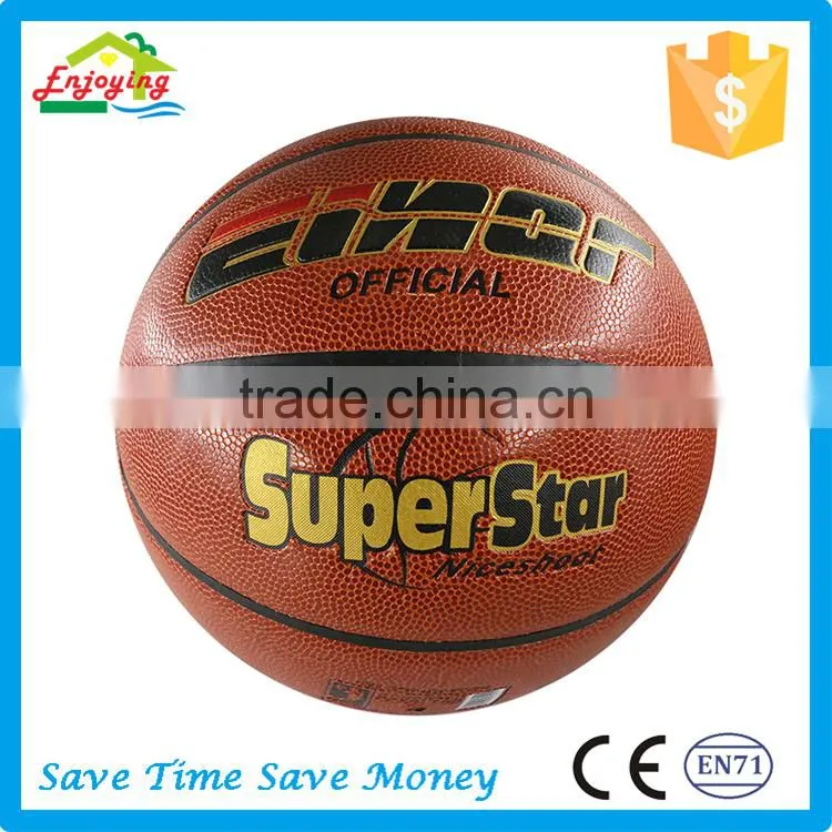 Durability Classical Regular Size 7 6 5 PVC Leather Drill Basketball