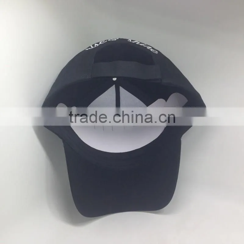 5 Panel Cap With Custom Embroidery Patch Black Hat