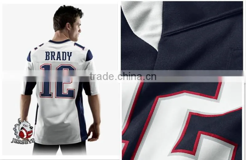 wholesale sublimated american football jersey cheap blank /custom embroidered football jersey