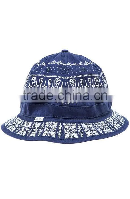 Undefeated Striped Mens New Bucket Navy Hat