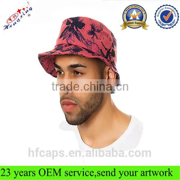 Summer Blank Cotton Print Pattern Custom Bucket Cap