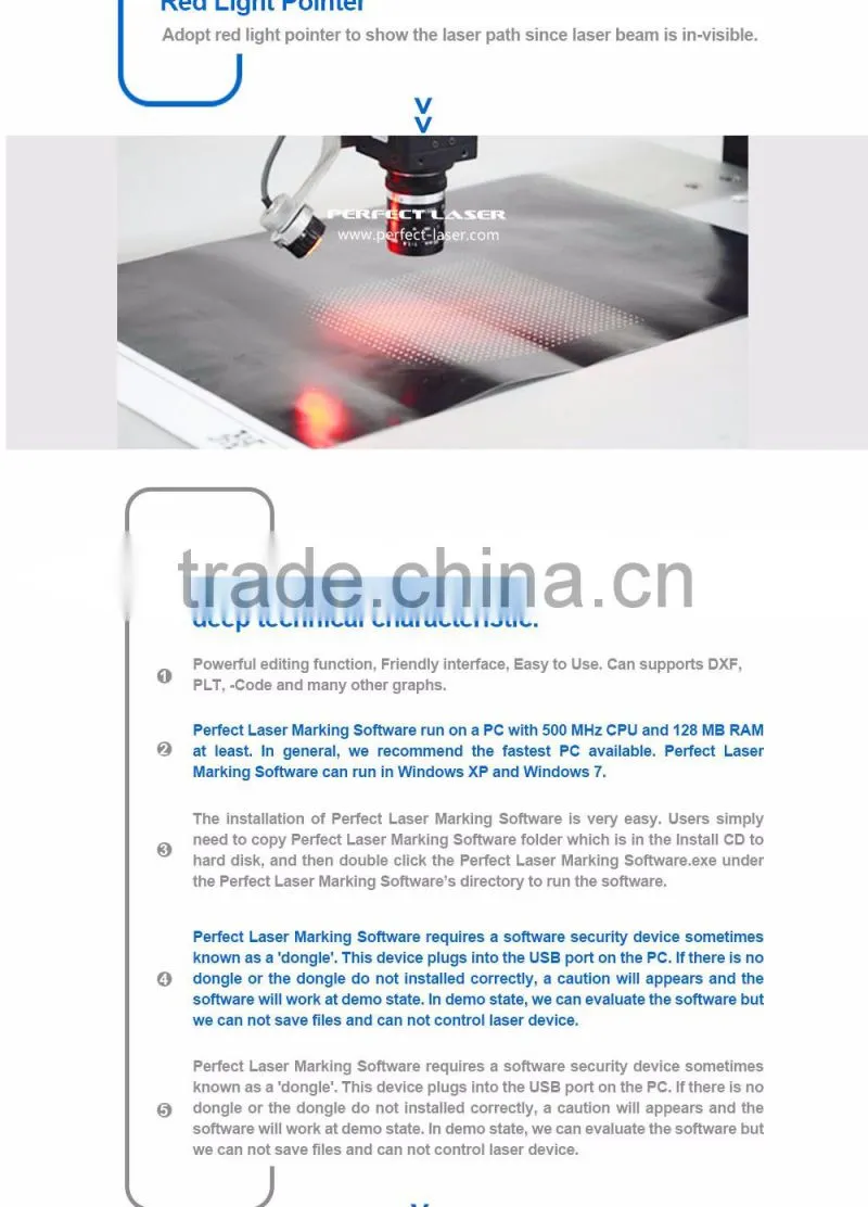 Lowest price for sale cable laser mark system