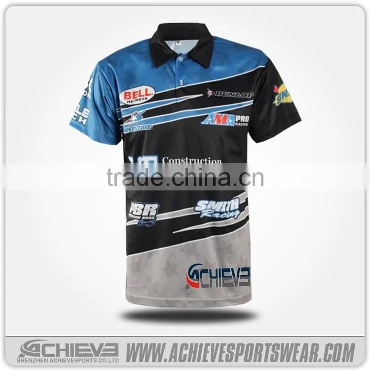 Print blank polo shirts custom sublimated polo shirts made in Achieve