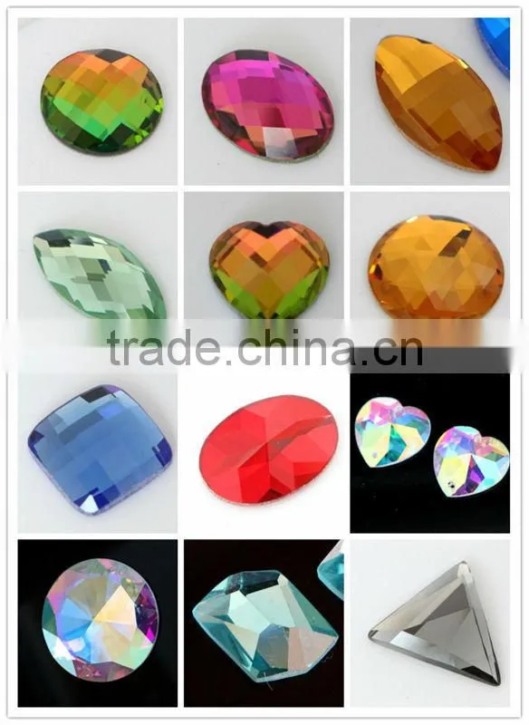 2013 hot sale crystal fancy sew-on buttons