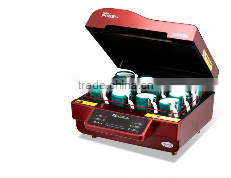 Mini vacuum sublimation 3d heat press digital transfer printing machine