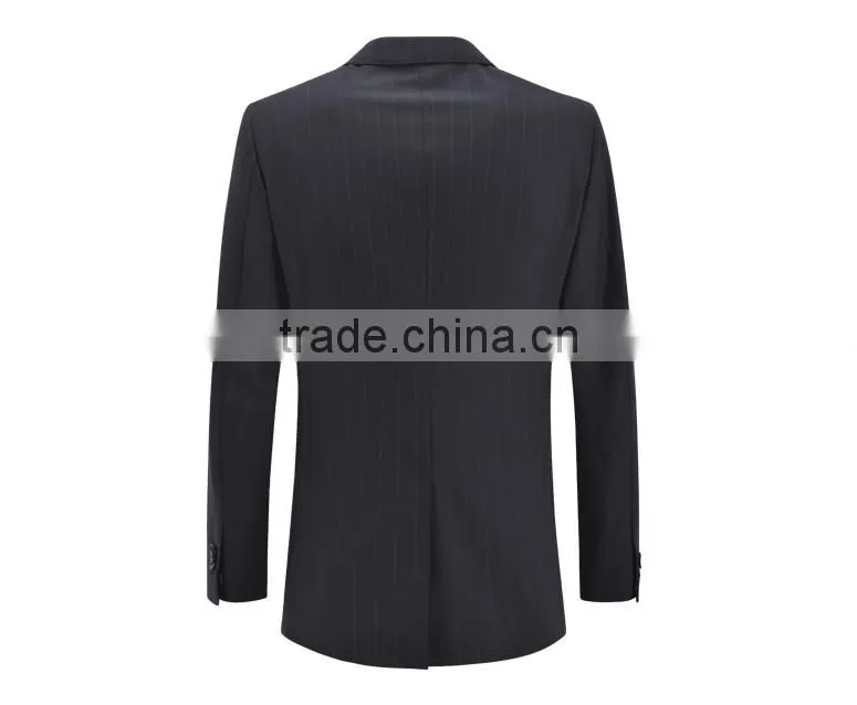 Wholesale Custom Stylish Fashion Coat Design Black Casual Suit For Men